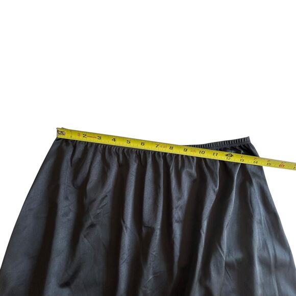 Gothic Lace Slip‎ Skirt Large Black Vintage Dark Feminine Romantic Layers Witchy - Picture 3 of 6